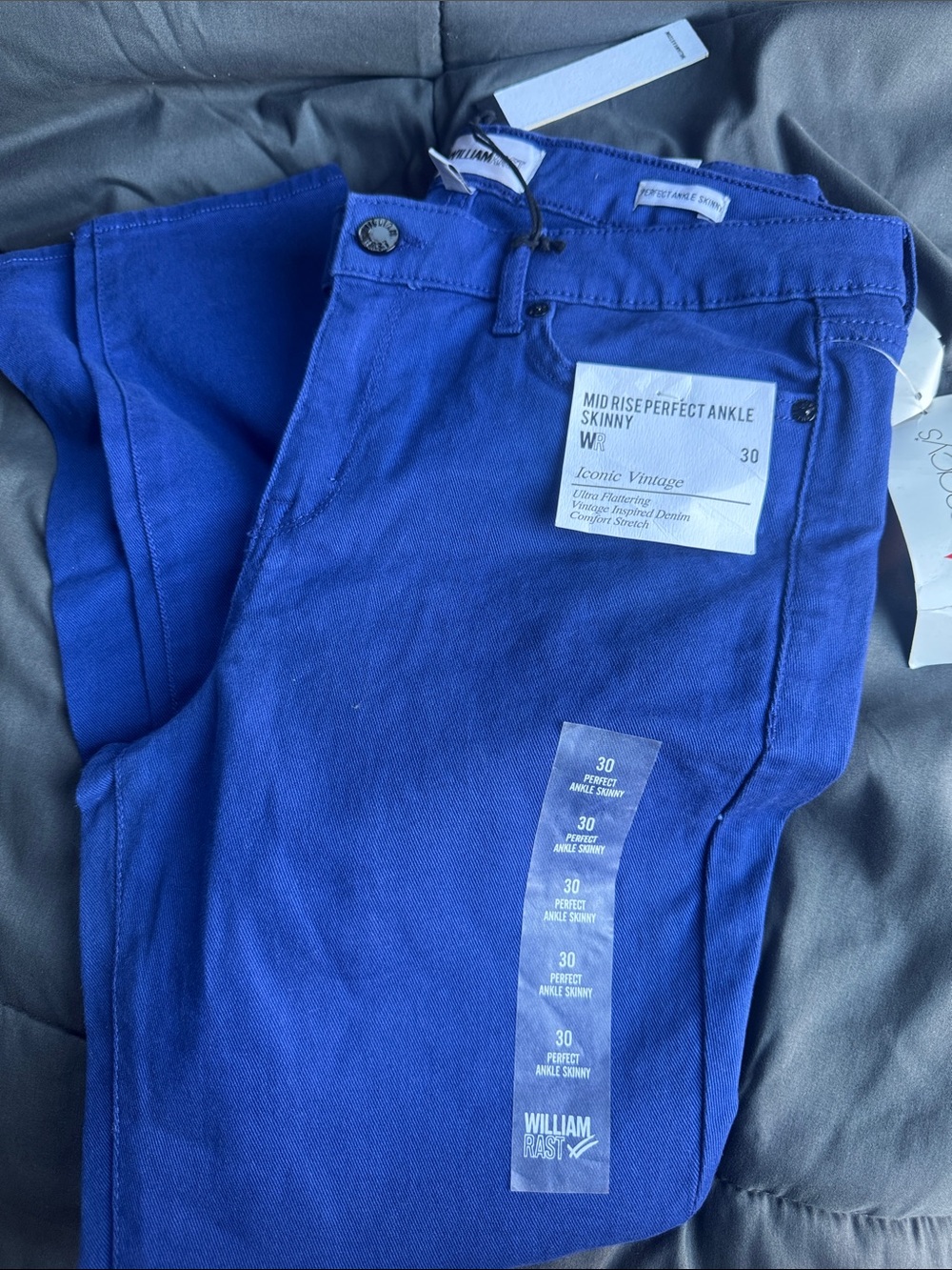 William Rast Men's Mid-Rise Skinny Chinos in Blue